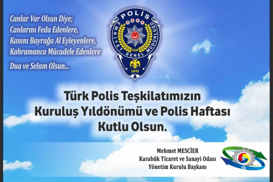 BAŞKAN MESCİER’İN POLİS HAFTASI MESAJI