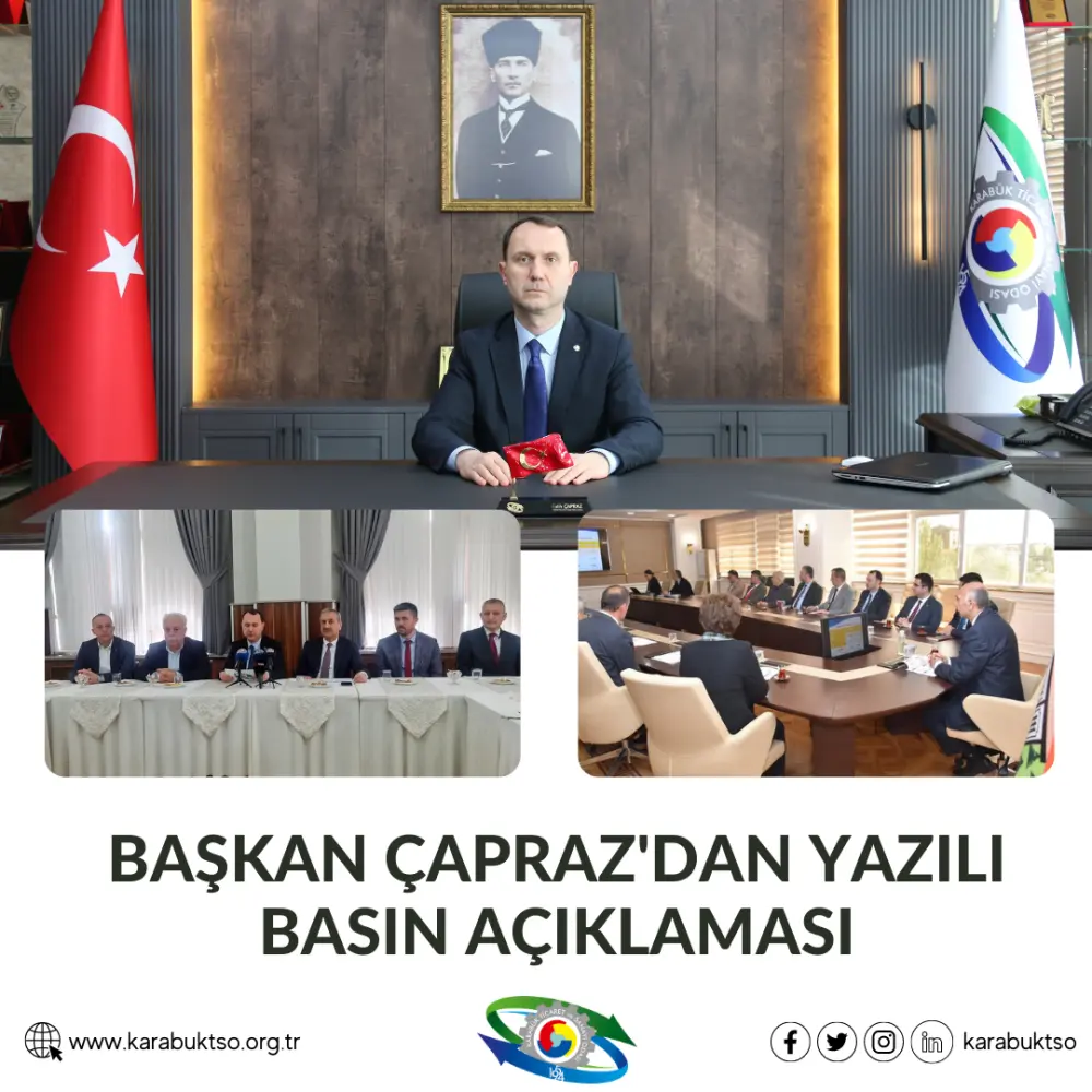 BAŞKAN ÇAPRAZ’DAN YAZILI BASIN AÇIKLAMASI