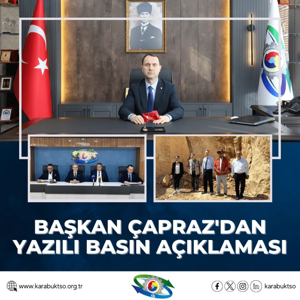 BAŞKAN ÇAPRAZ’DAN YAZILI BASIN AÇIKLAMASI