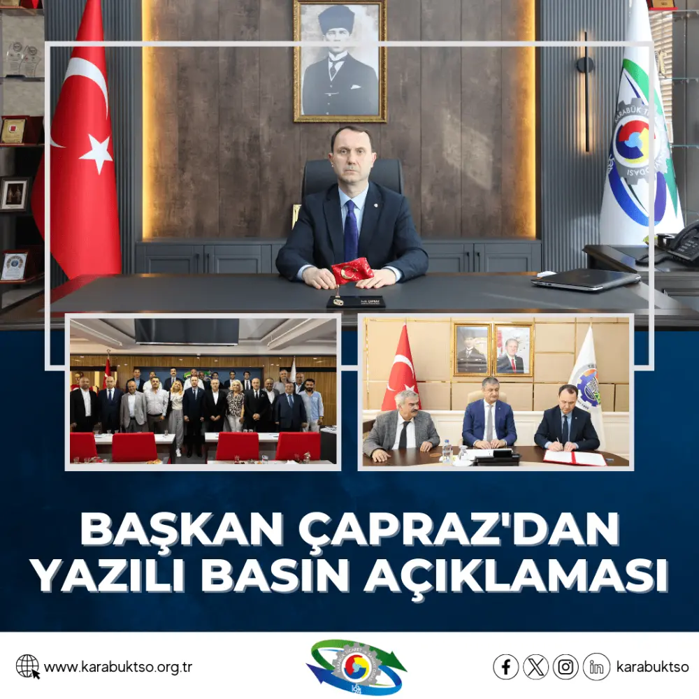 BAŞKAN ÇAPRAZ’DAN YAZILI BASIN AÇIKLAMASI