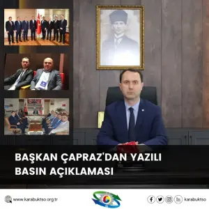 BAŞKAN ÇAPRAZ’DAN YAZILI BASIN AÇIKLAMASI