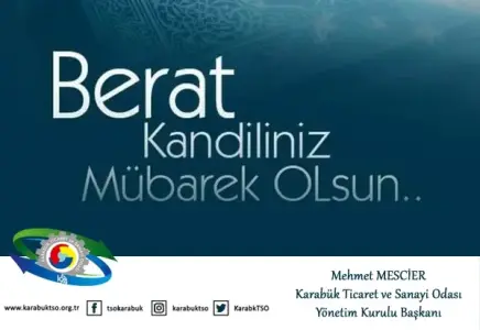 BAŞKAN MESCİER’DEN BERAT KANDİLİ MESAJI