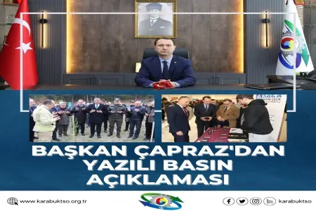 BAŞKAN ÇAPRAZ’DAN YAZILI BASIN AÇIKLAMASI