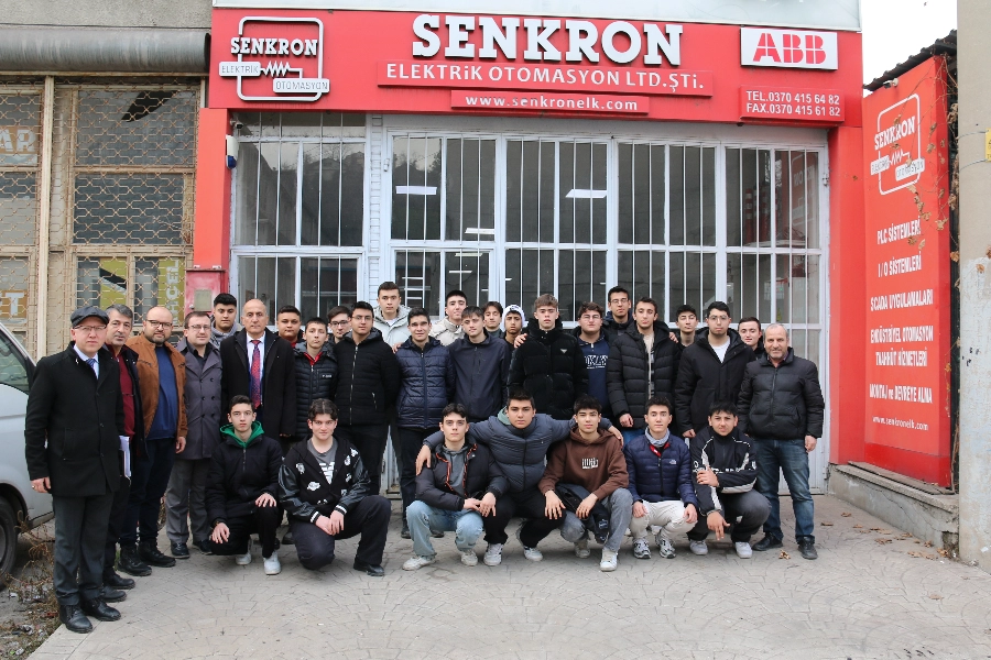 MESLEK LİSESİ ÖĞRENCİLERİNE ELEKTRİK ÜZERİNE TEKNİK GEZİ DÜZENLENDİ