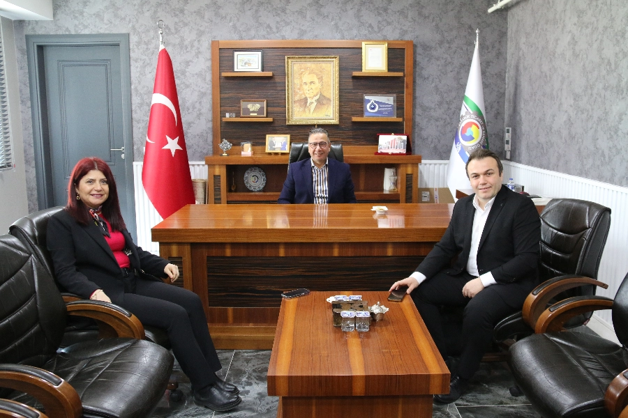 VAKIFBANK ŞUBE MÜDÜRÜ TÜRKER’DEN BAŞKAN ÇEBİ’YE ZİYARET