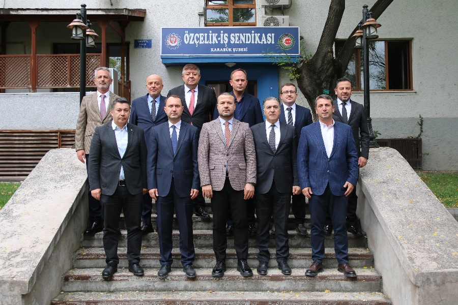 KTSO YÖNETİM KURULU’NDAN ÖZÇELİK-İŞ SENDİKASI KARABÜK ŞUBESİ’NE ZİYARET