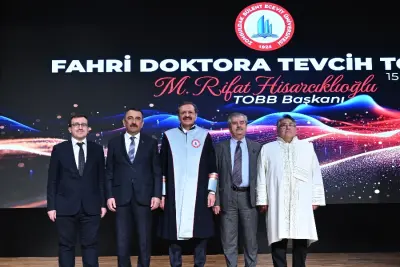 M. RİFAT HİSARCIKLIOĞLU’NA FAHRİ DOKTORA TEVCİH TÖRENİ