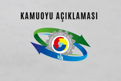 KARABÜK TİCARET VE SANAYİ ODASI YÖNETİM KURULU KAMUOYU AÇIKLAMASI