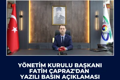 BAŞKAN ÇAPRAZ'DAN YAZILI BASIN AÇIKLAMASI