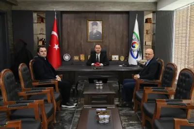 DENİZ YATIRIM YETKİLİLERİNDEN BAŞKAN ÇAPRAZ’A ZİYARET