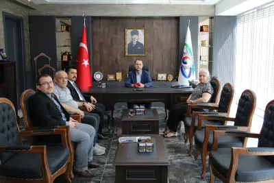 TİCARET İL MÜDÜRÜ VE 112 ACİL ÇAĞRI MERKEZİ MÜDÜRÜNDEN KTSO’YA ZİYARET