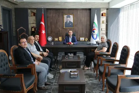 TİCARET İL MÜDÜRÜ VE 112 ACİL ÇAĞRI MERKEZİ MÜDÜRÜNDEN KTSO’YA ZİYARET