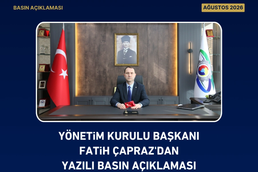 3 AĞUSTOS TARİHLİ YAZILI BASIN AÇIKLAMASI