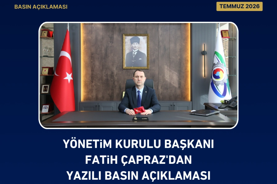 6 TEMMUZ TARİHLİ YAZILI BASIN AÇIKLAMASI