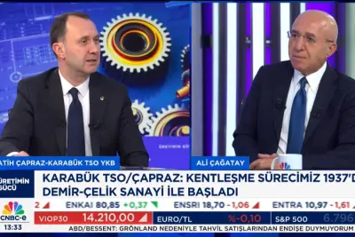 BAŞKAN ÇAPRAZ, CNBC-E’DE ÜRETİMİN GÜCÜ PROGRAMINA KONUK OLDU