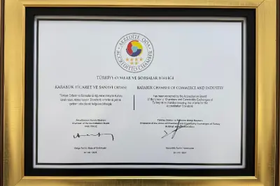 6 YILDIZLI TOBB AKREDİTASYON SERTİFİKAMIZI GURURLA TESLİM ALDIK