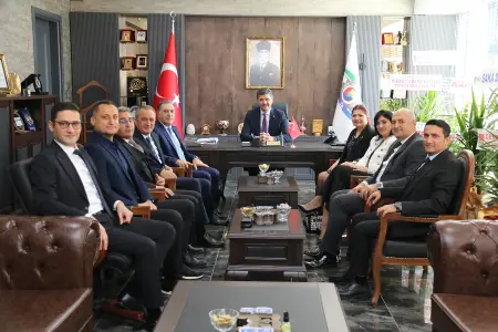 BANKA MÜDÜRLERİNDEN HAYIRLI OLSUN ZİYARETİ