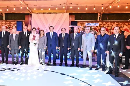 KARABÜK TSO HEYETİ, STSO BAŞKANI EROL ALTUNTEPE'NİN DÜĞÜN TÖRENİNE KATILDI
