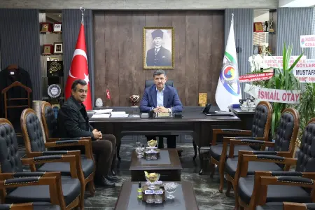 TEMEL’DEN BAŞKAN AYAR’A HAYIRLI OLSUN ZİYARETİ