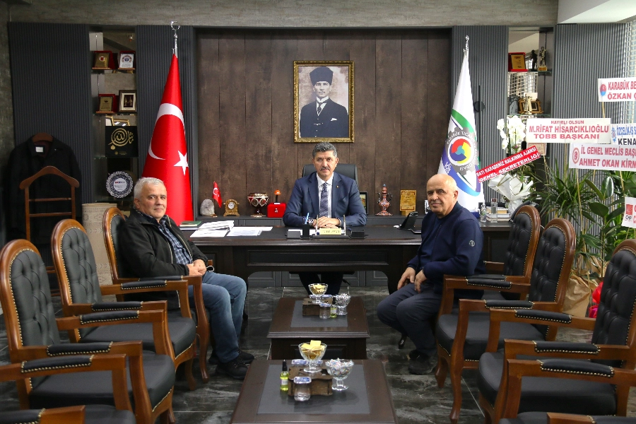 İSLAM VE ADNAN ÖREN’DEN BAŞKAN AYAR’A HAYIRLI OLSUN ZİYARETİ