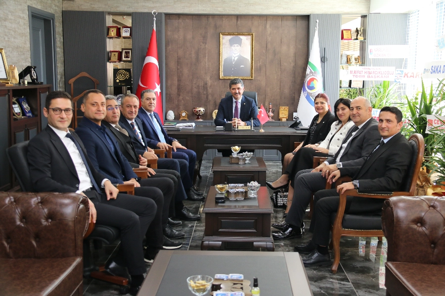 BANKA MÜDÜRLERİNDEN HAYIRLI OLSUN ZİYARETİ
